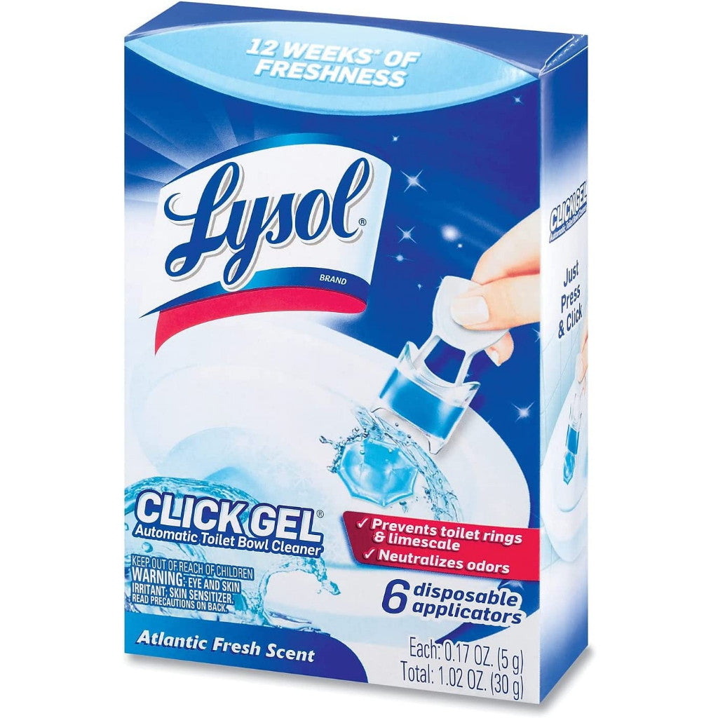 Lysol Click Gel Automatic Toilet Bowl Cleaner 6 applicators -NO BOX- 30g