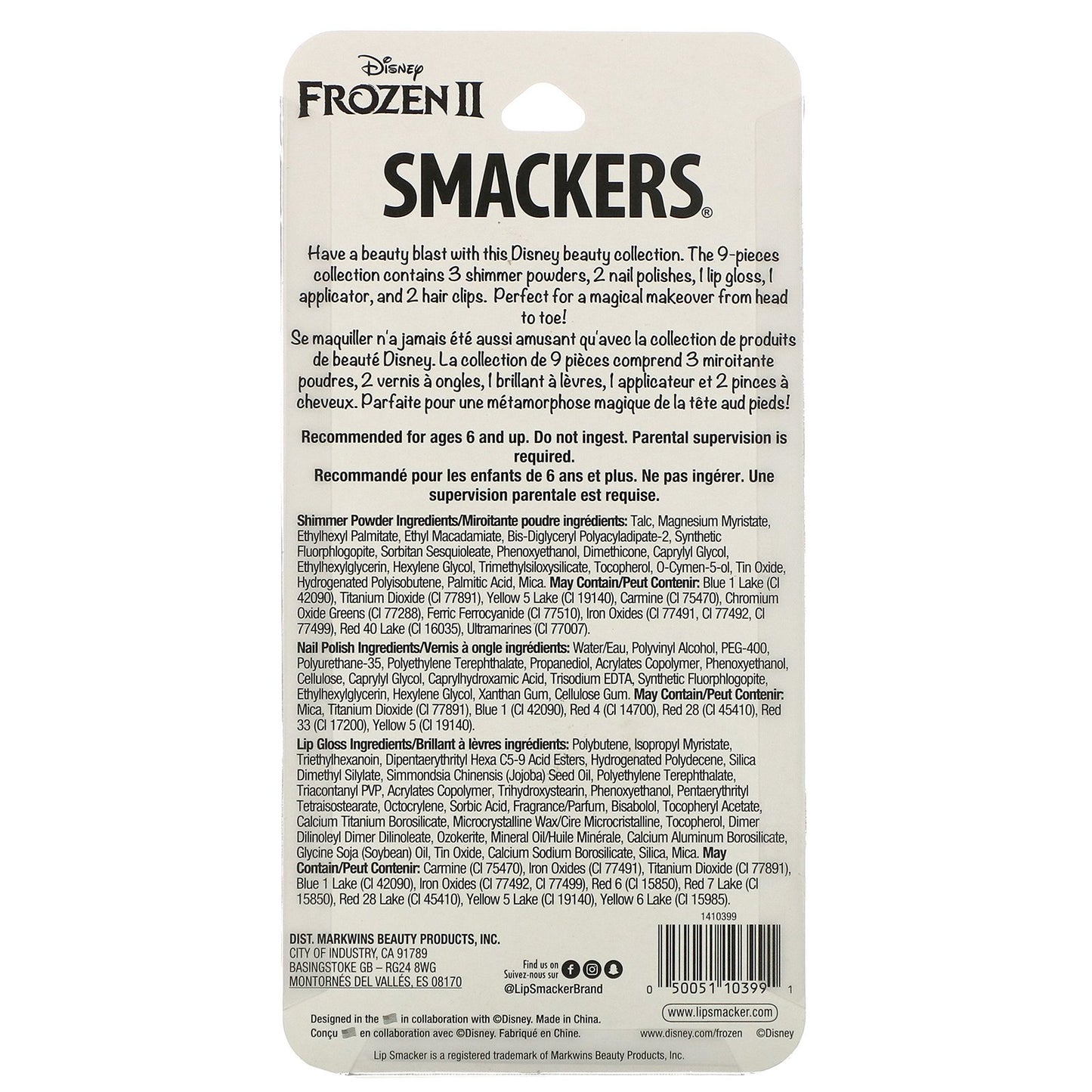 Lip Smacker Frozen II 9-Piece Beauty Collection