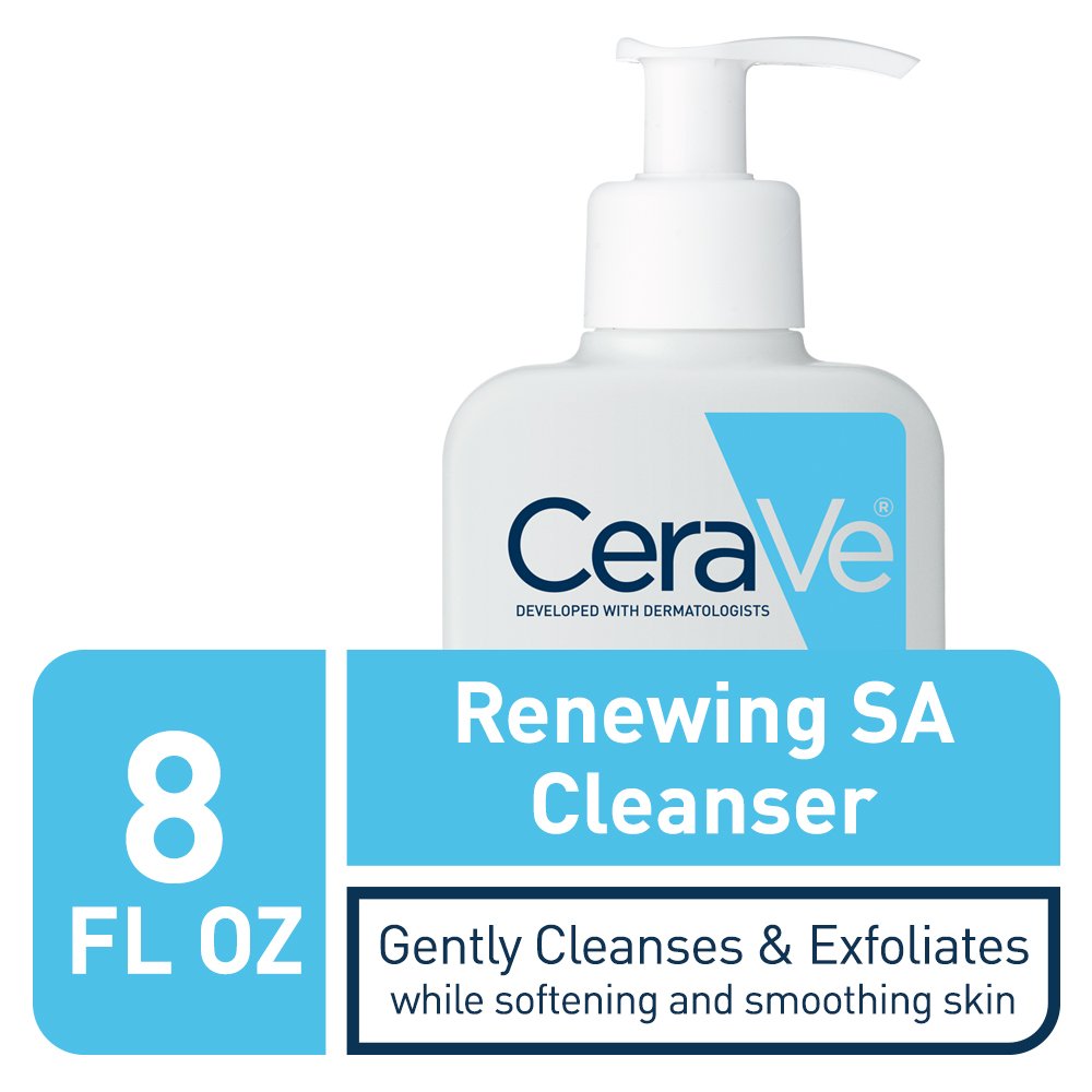 CeraVe Salicylic Acid Cleanser, Renewing Exfoliating for Normal Skin, 8 oz (Packaging may Vary)