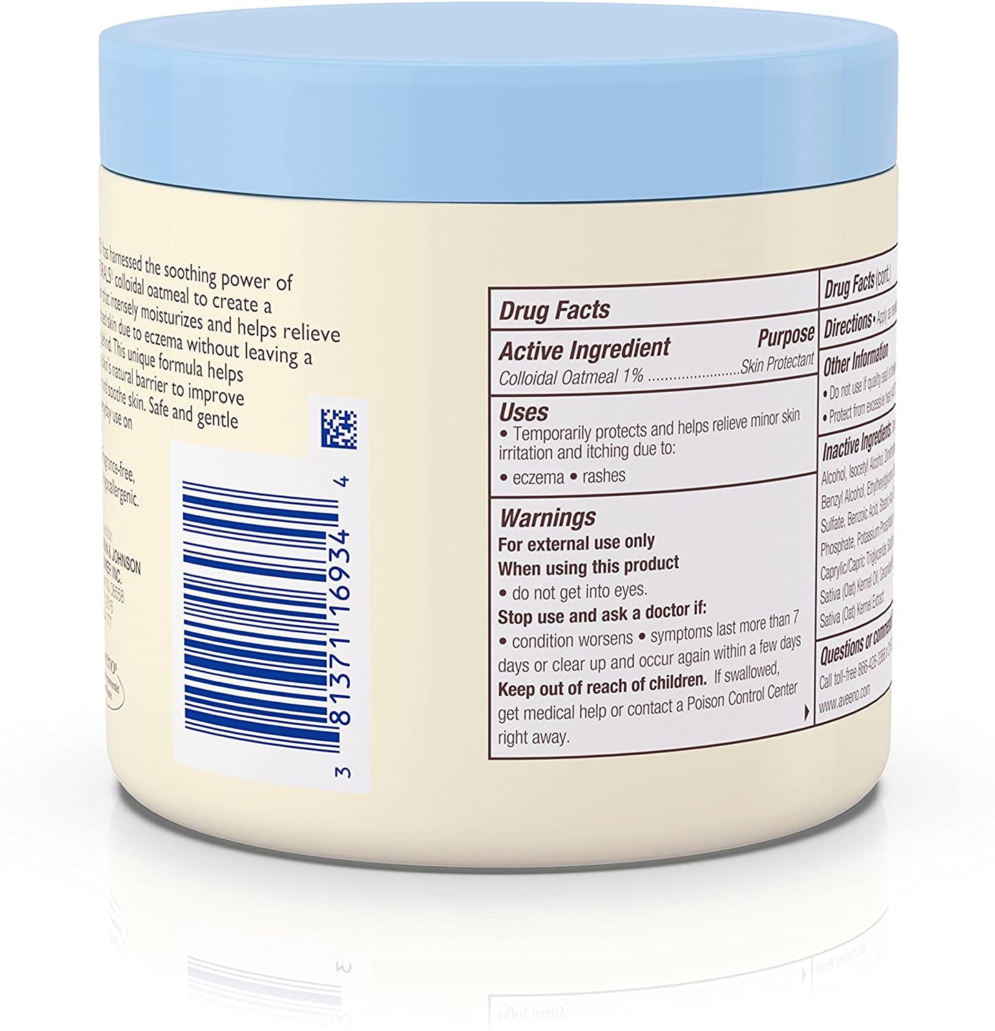 Aveeno Eczema Therapy Itch Relief Balm, 11 oz. / 312g