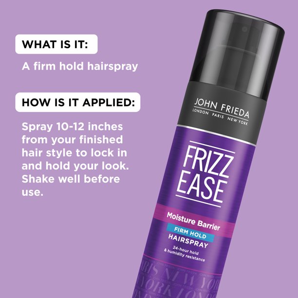 John Frieda Frizz Ease Moisture Barrier Firm Hold Hairspray, 2 oz. / 56g