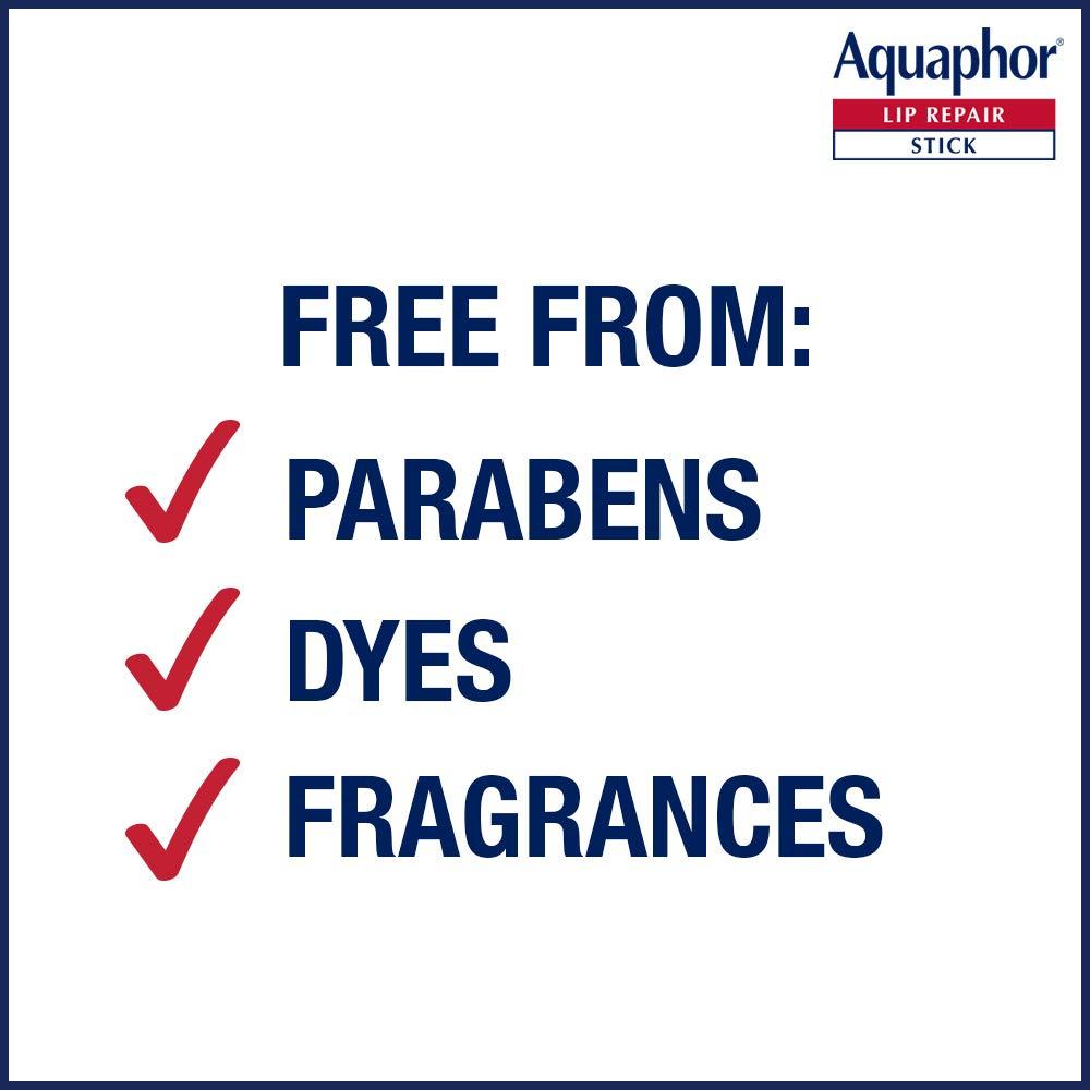 Aquaphor Lip Repair Stick, Soothes Dry Chapped Lips .17 oz (Pack of 2)