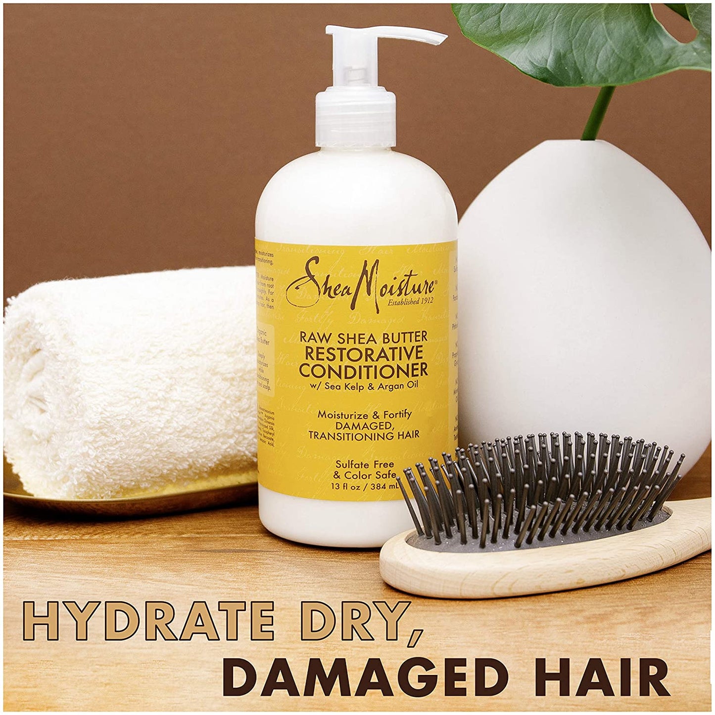 Shea Moisture Raw Shea Butter Moisture Retention Conditioner w/ Sea Kelp & Argan oil 13 fl. oz 384 ml
