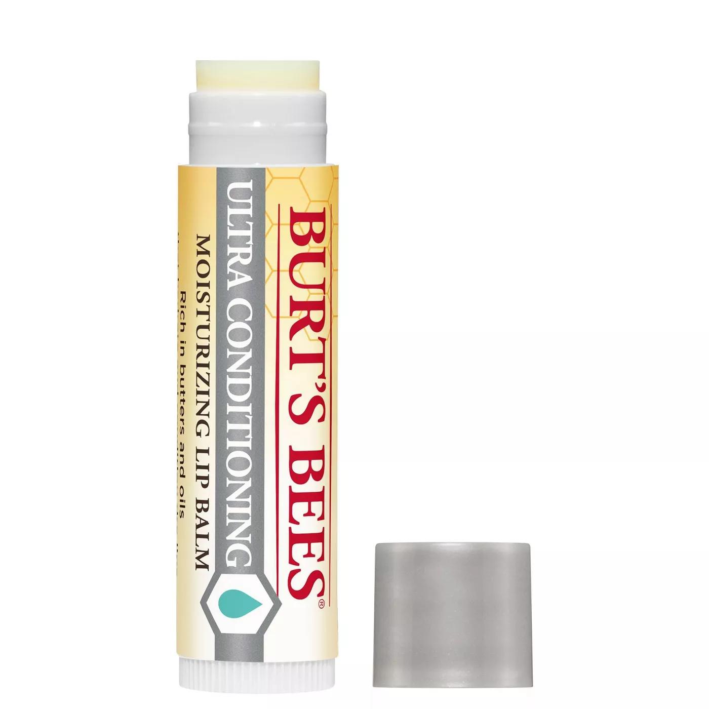 Burt's Bees 100% Natural Moisturizing Lip Balm, Ultra Conditioning (2 Pack) Packaging may Vary