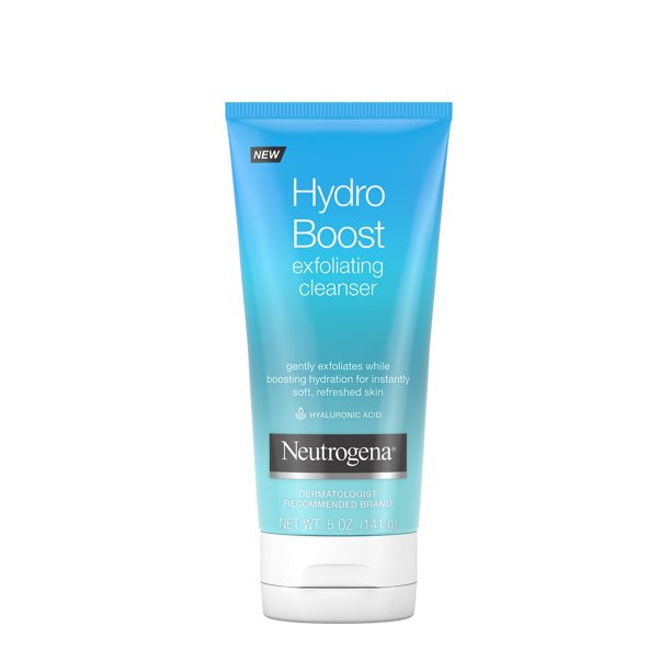 Neutrogena Hydro Boost Hyaluronic Acid Exfoliating Facial Cleanser, 5 oz. / 141g