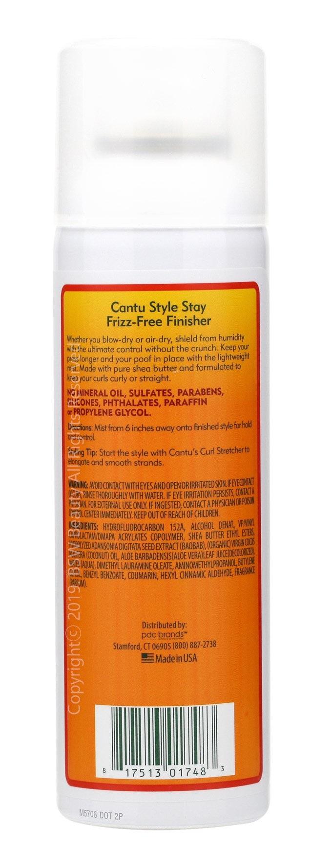 Cantu Shea Butter for Natural Hair Style Stay Frizz Free Finisher 5 oz