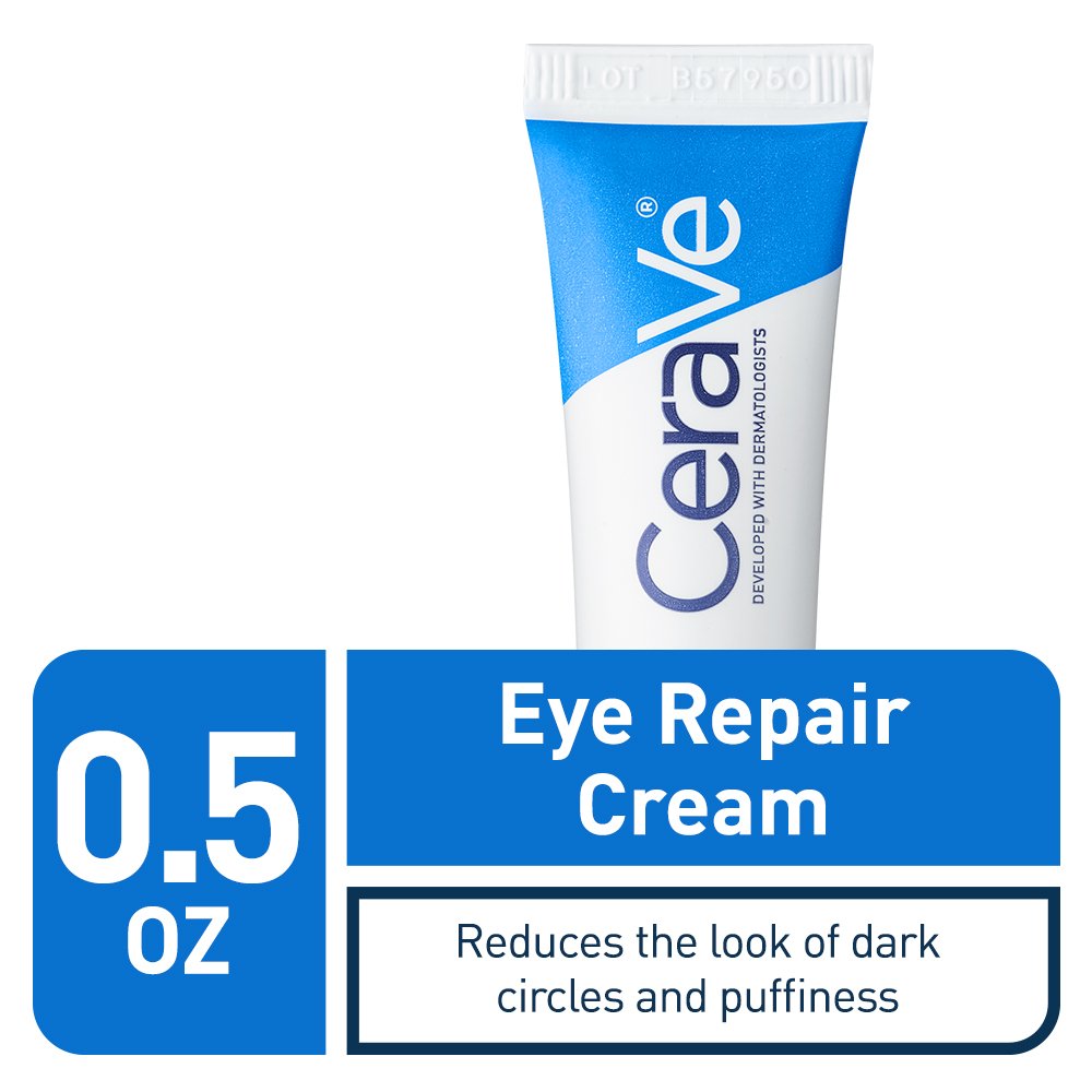 CeraVe Eye Repair Cream (0.5 oz ) Eye Cream for Dark Circles & Puffiness, Packaging May Vary NO BOX