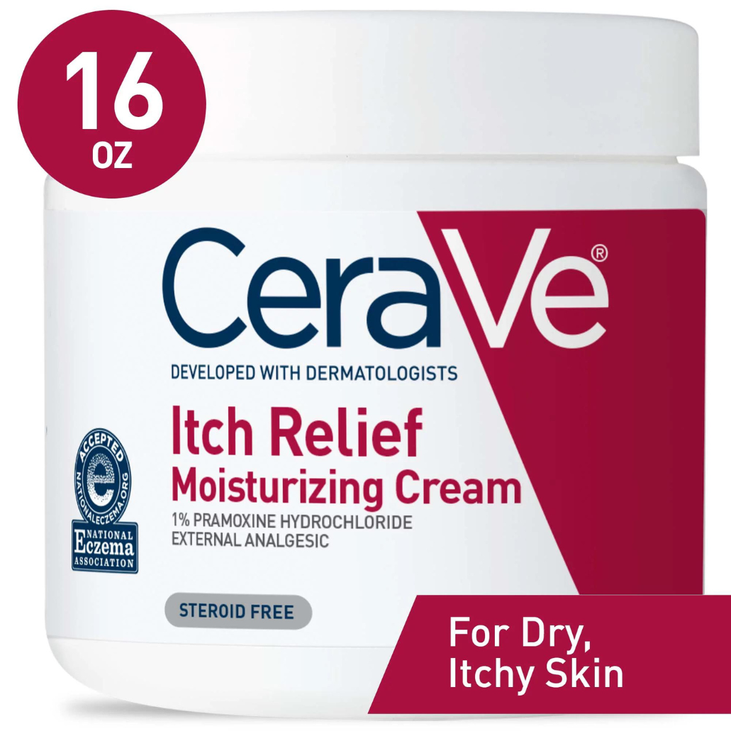 CeraVe Itch Relief Moisturizing Cream with 3 Essential Ceramides 16 Oz