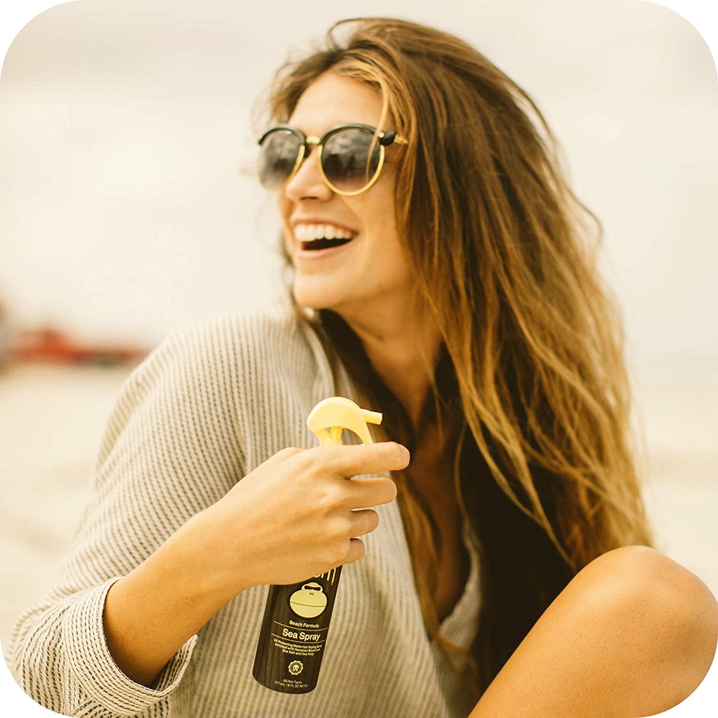 Sun Bum Texturizing and Volumizing Sea Salt Spray for All Hair Types, 6 fl.oz / 177ml