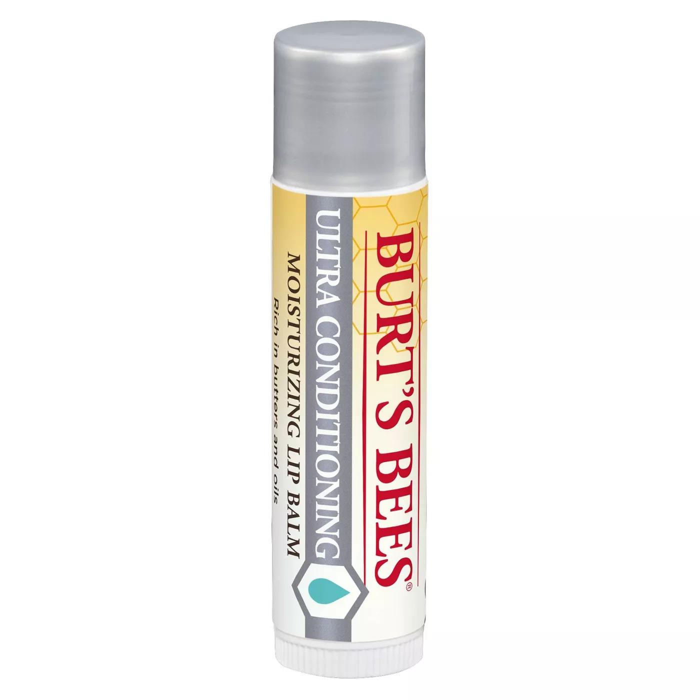 Burt's Bees 100% Natural Moisturizing Lip Balm, Ultra Conditioning (2 Pack) Packaging may Vary