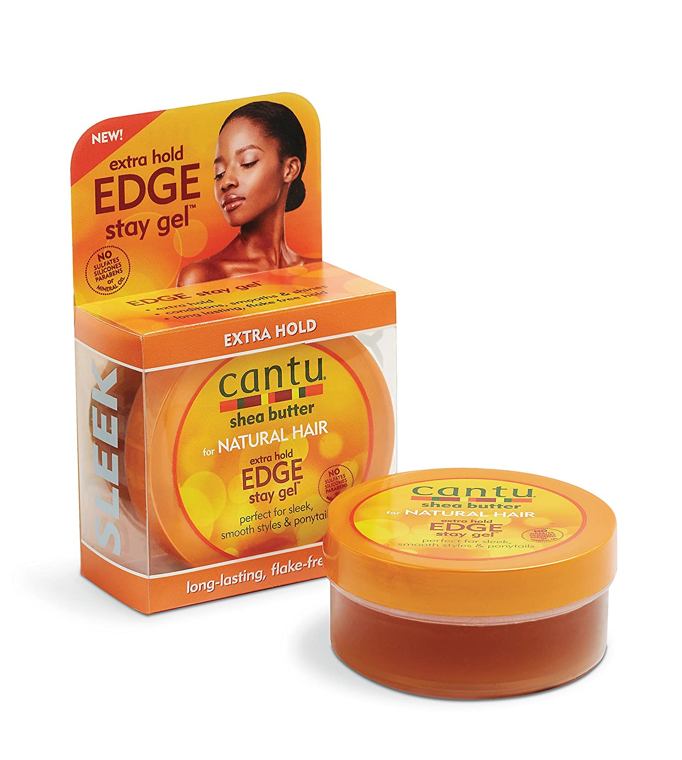 Cantu Shea Butter Extra Hold Edge Stay Gel, 2.25 oz / 64 g