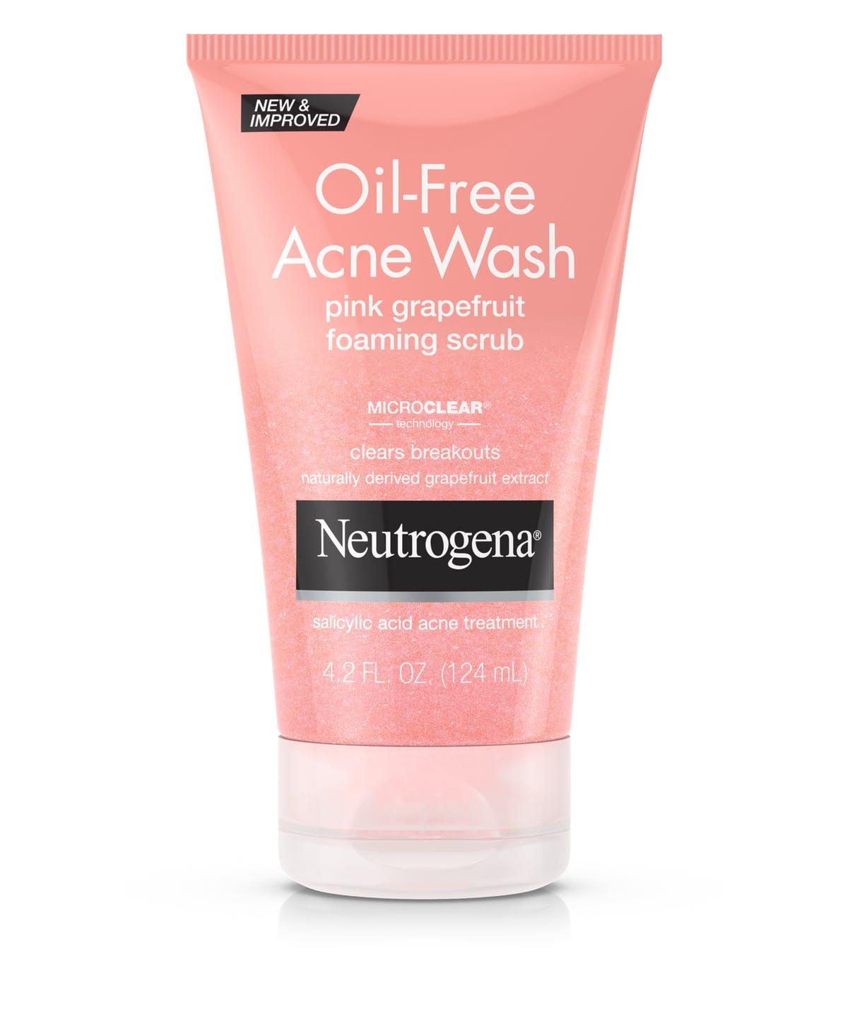Neutrogena Oil-Free Acne Wash Pink Grapefruit Foaming Scrub 4.2 fl.oz