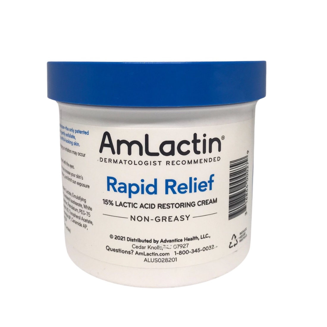 AmLactin Dermatologist Recommended Rapid Relief 15% Lactic Acid Restoring Cream 12 Oz (340g)