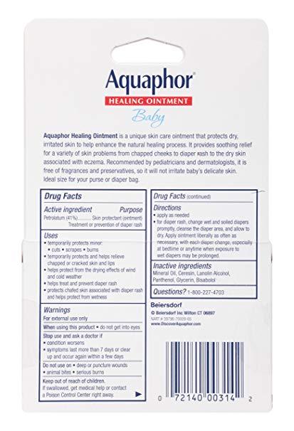 Aquaphor Baby Healing Ointment Advanced Therapy 2 tubes (0.35 oz / 10g tubes)