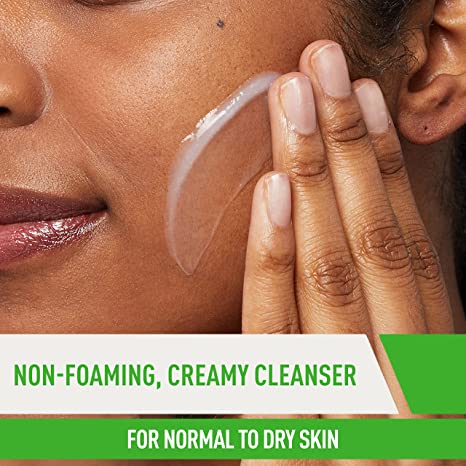 CeraVe Hydrating Cream-To-Foam Cleanser For Normal To Dry Skin Removes Makeup 12 Fl Oz (355ml)