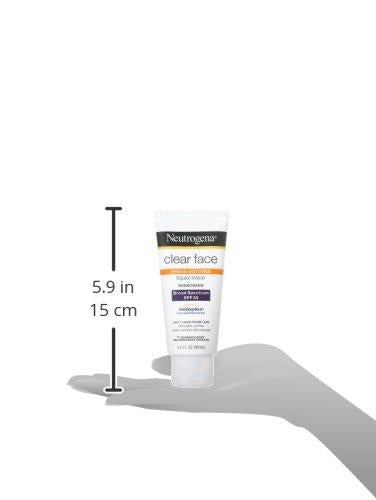 Neutrogena Clear Face Liquid Lotion Sunscreen, Broad Spectrum Spf 55 - 88 ml
