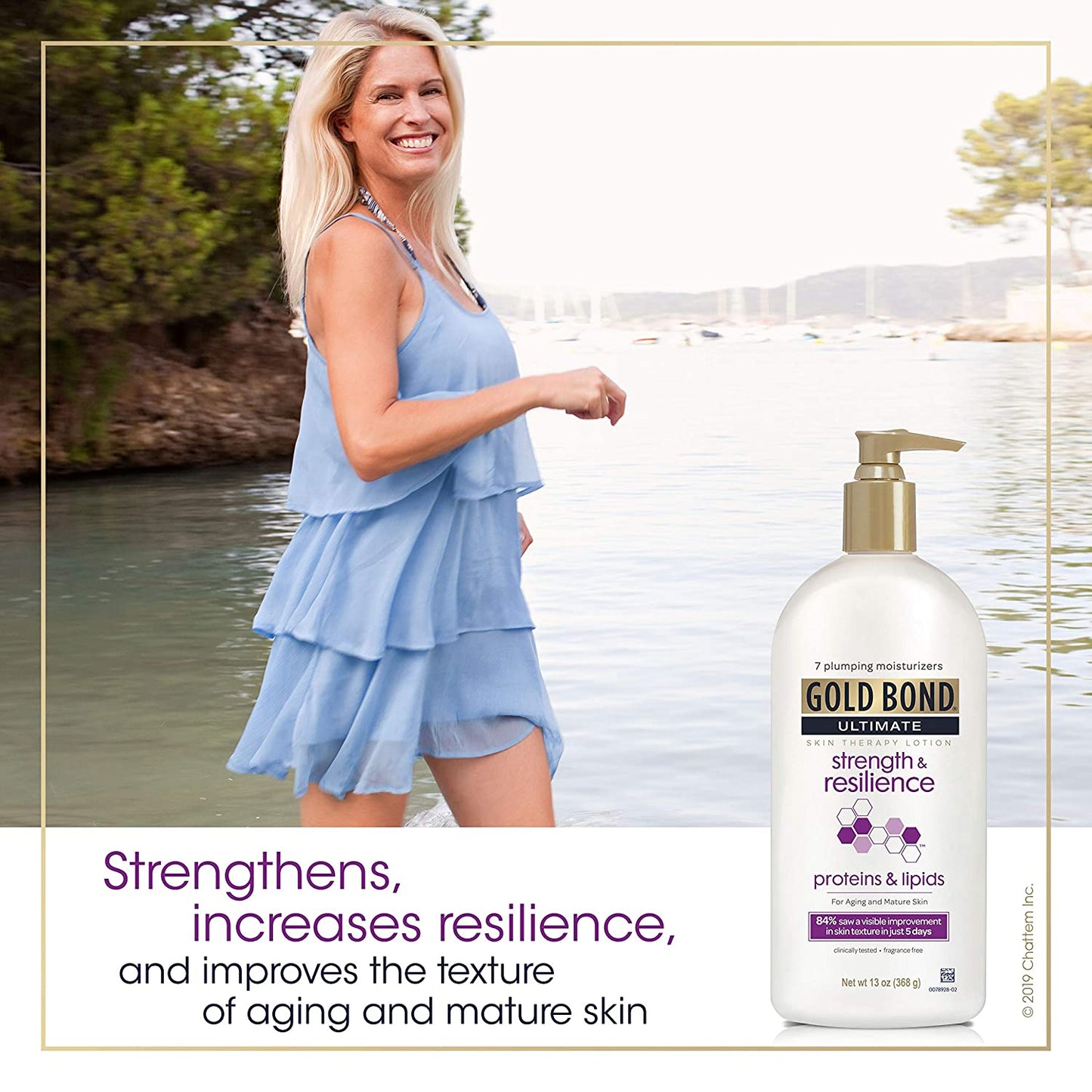 Gold Bond Ultimate Strength & Resilience Skin Therapy Lotion, 13 oz for Aging and Mature Skin
