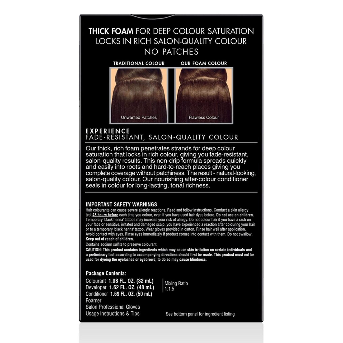 John Frieda Brilliant Brunette Precision Foam Hair Colour 6N Light Natural Brown, 1 Application