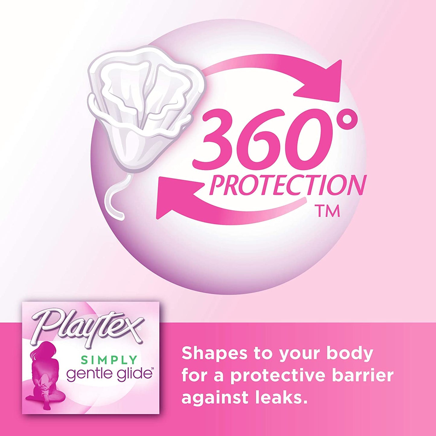 Playtex Simply Gentle Glide Unscented Tampons, Ultra Absorbency, 36 Count