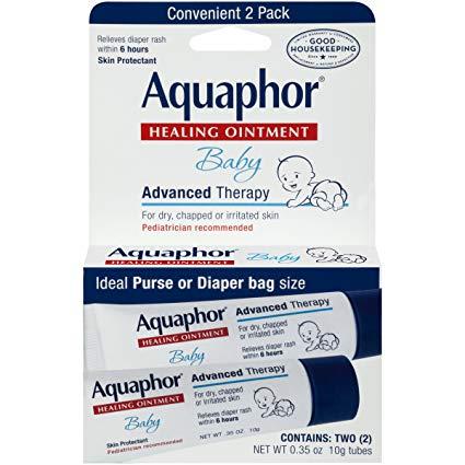 Aquaphor Baby Healing Ointment Advanced Therapy 2 tubes (0.35 oz / 10g tubes)
