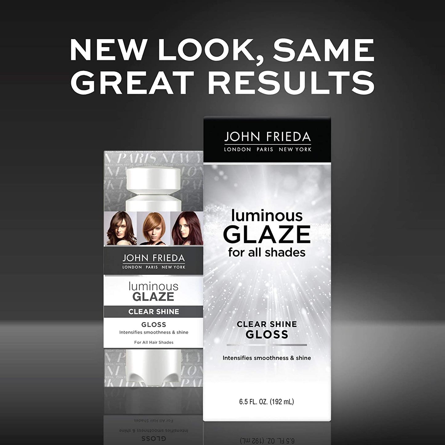 John Frieda Luminous Glaze Clear Shine Gloss, 6.5 oz, Anti-Fade, Color Enriching Gloss, Safe for Color Treated Hair