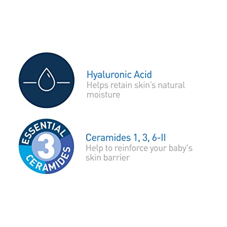 CeraVe Baby Moisturizing Cream Maintains Baby's Protective Skin Barrier 5 Oz (142g)