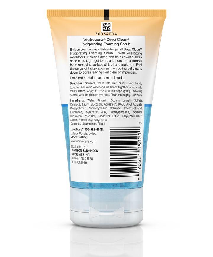 Neutrogena Deep Clean Invigorating Foaming Scrub 124ml
