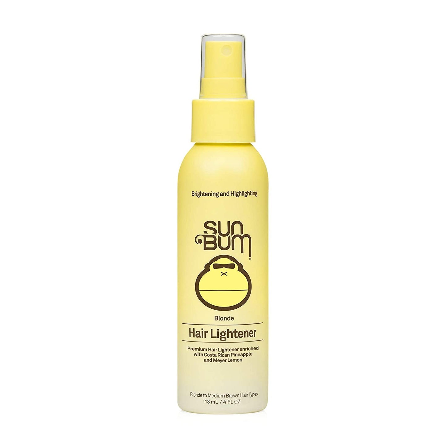 Sun Bum Blonde Formula Hair Lightener Enriched with Costa Rican Pineapple & Meyer Lemon, 4 fl.oz / 118ml