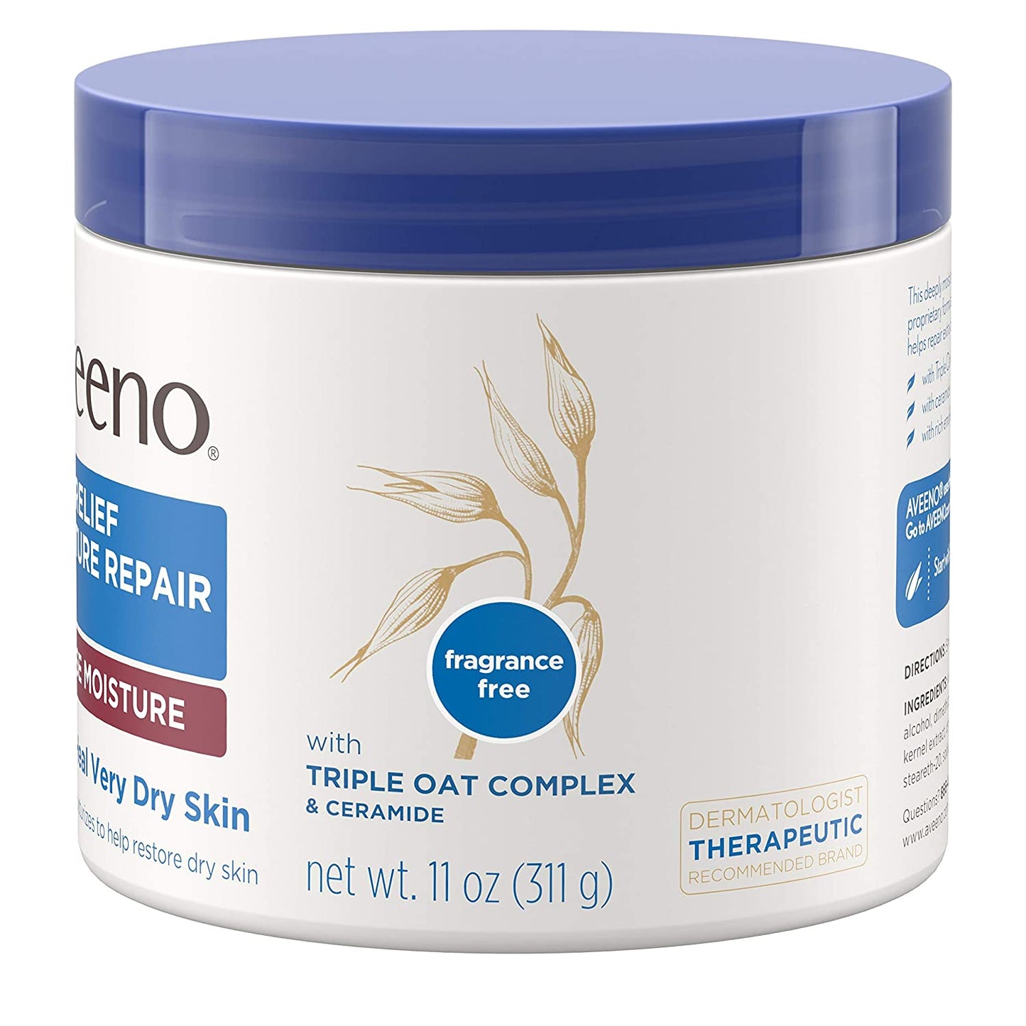 Aveeno Active Naturals Skin Relief Moisture Repair Cream Intense Moisture 11 oz