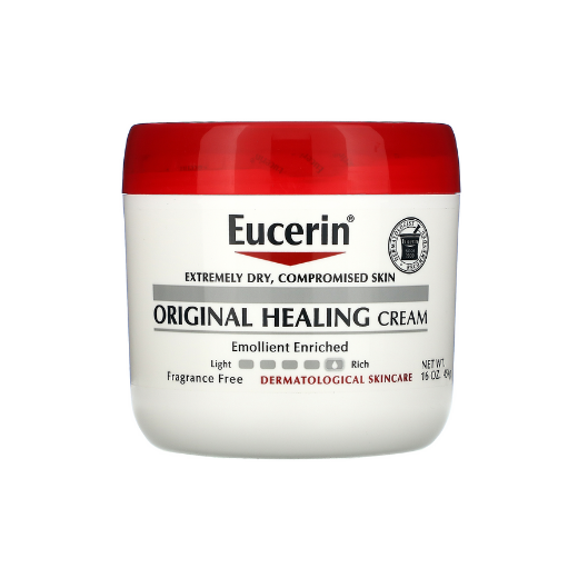 Eucerin Original Healing Cream, Fragrance Free, Rich Lotion for Extremely Dry Skin, 16 oz. / 454g
