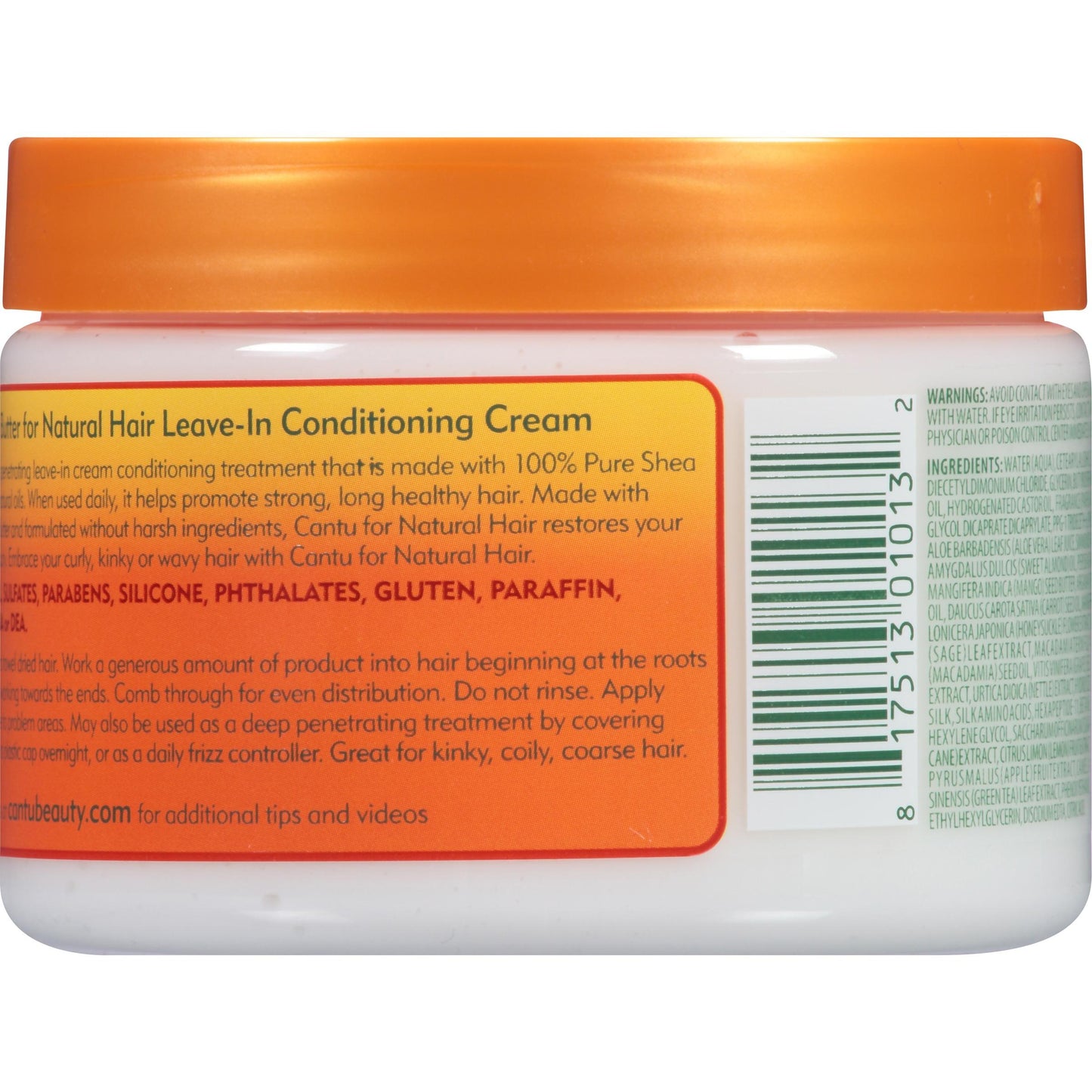 Cantu Shea Butter for Natural Hair Leave-In Conditioning Cream 12 oz