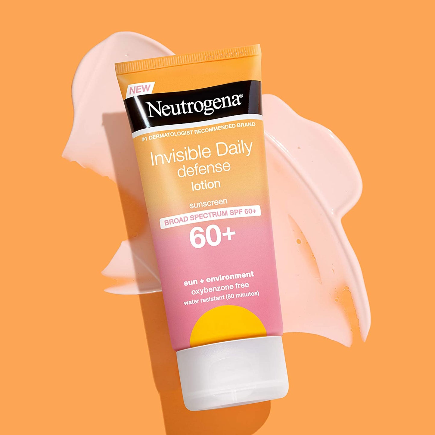 Neutrogena Invisible Daily Defense Sunscreen Lotion with Broad Spectrum SPF 60+, 3.0 fl.oz / 88ml