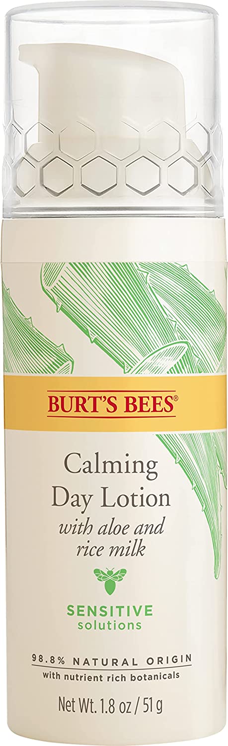 Burt's Bees Sensitive Solutions Calming Day Lotion with Aloe and Rice Milk 1.8 FL oz (51g)