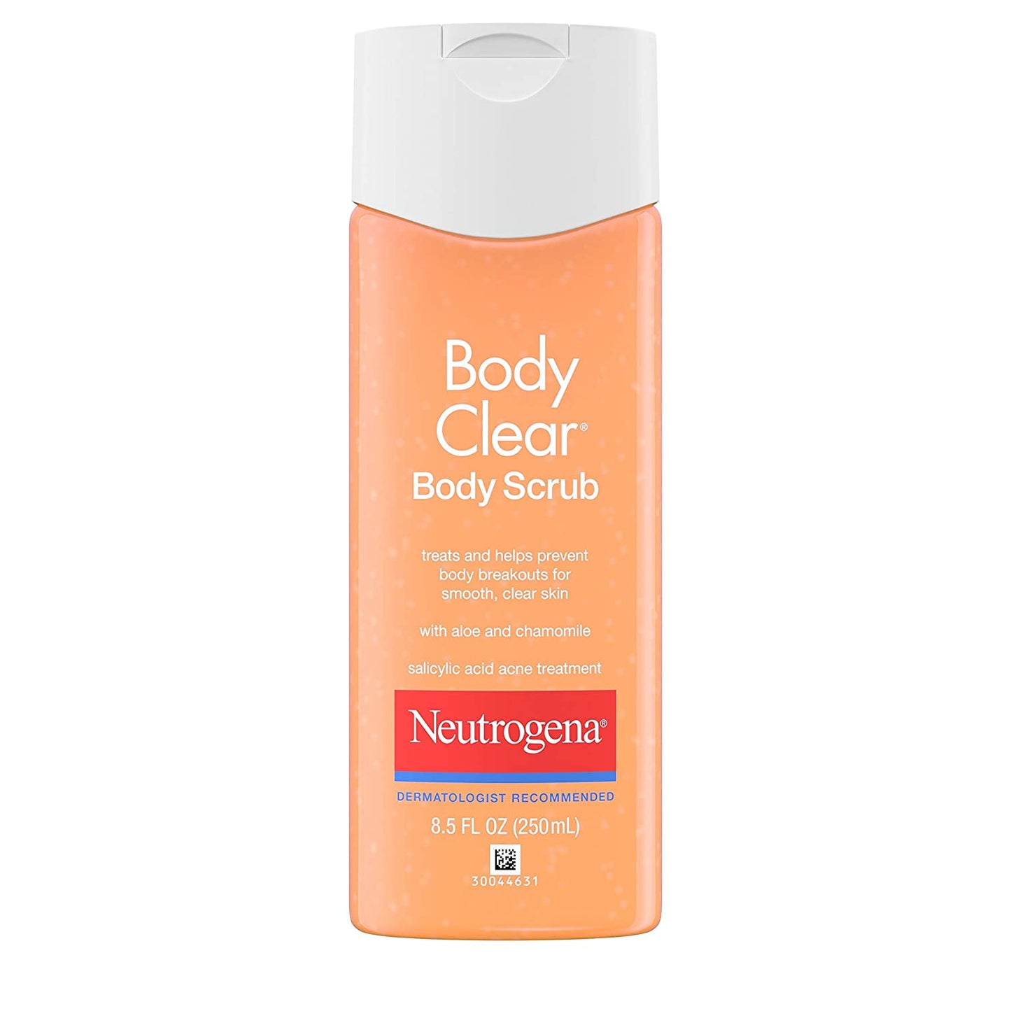 Neutrogena Body Clear Oil Free Acne Body Scrub with Salicylic Acid Acne Treatment (250 ml)