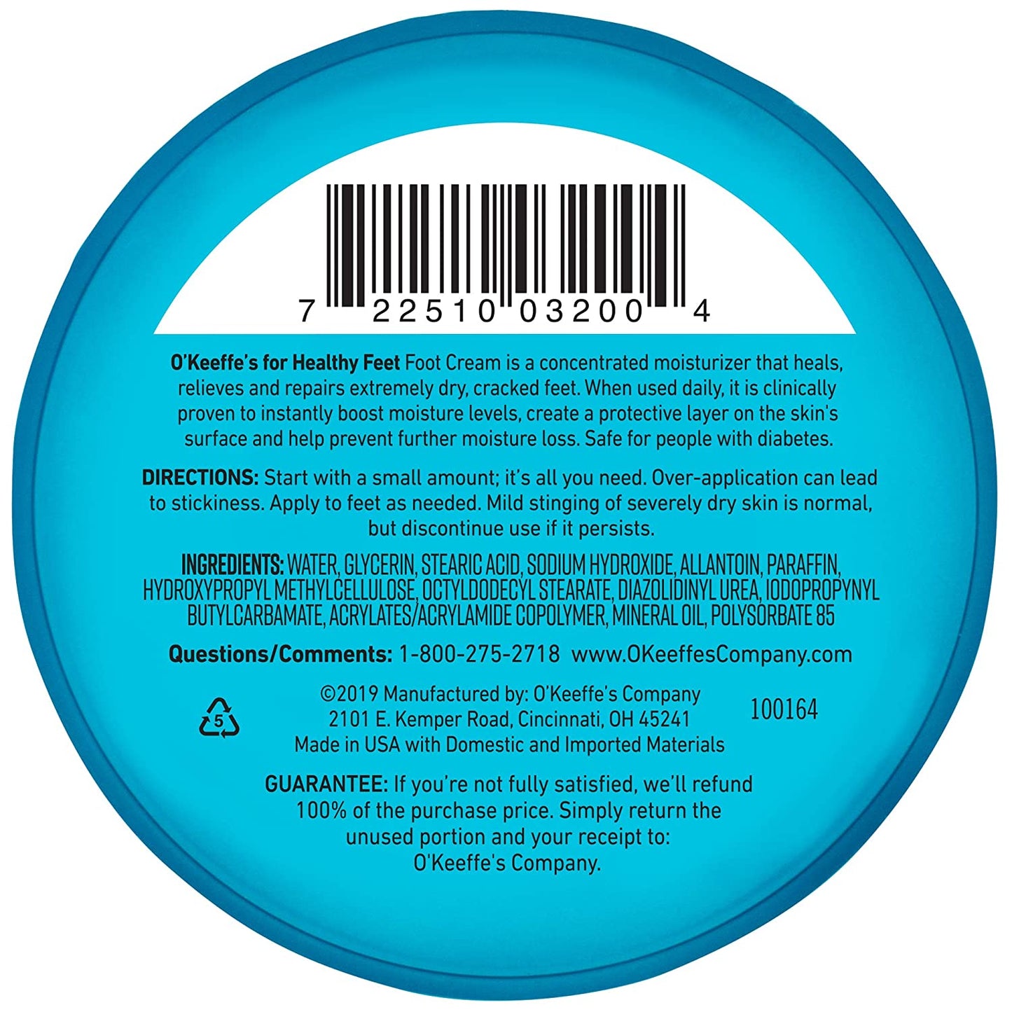 O'Keeffe's for Healthy Feet Foot Cream for Extremely Dry, Cracked Feet, 76g