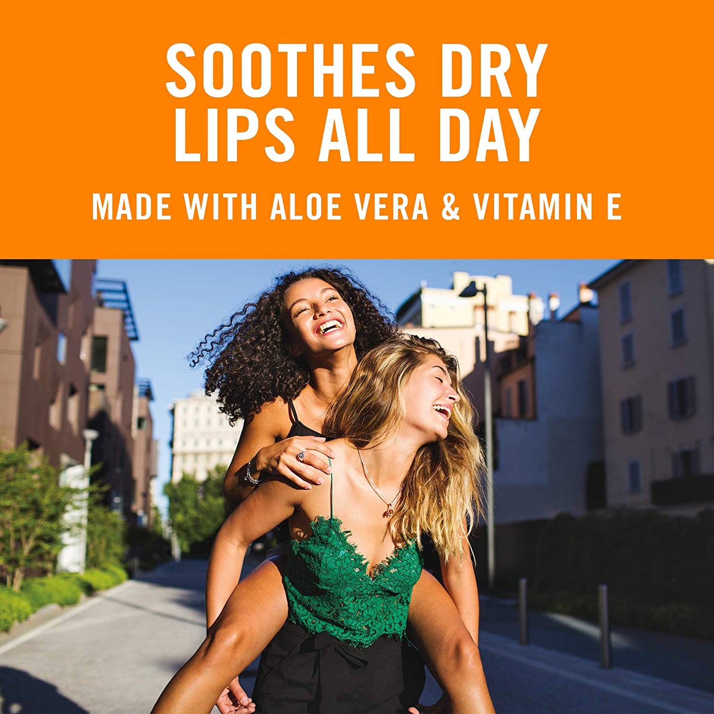 Banana Boat Sunscreen Lip Balm Broad Spectrum SPF 45 with Aloe Vera & Vitamin E 0.15 Oz