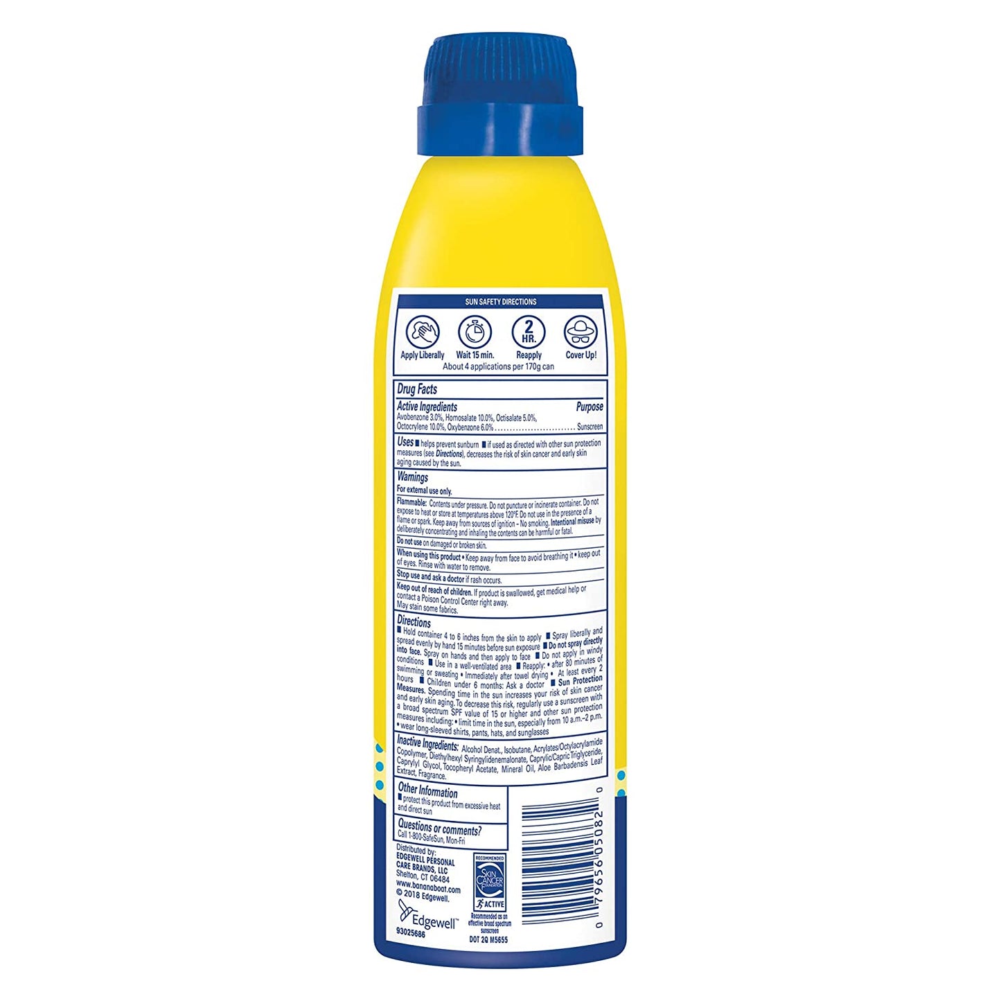 Banana Boat Kids Max Protect & Play Clear Sunscreen Spray UVA/UVB Broad Spectrum SPF 100, 6 oz. / 170g