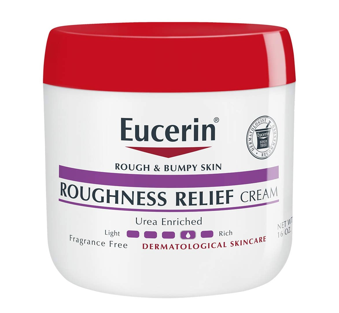 Eucerin Roughness Relief Cream for Rough and Bumpy Skin, Urea Enriched 16 oz Jar