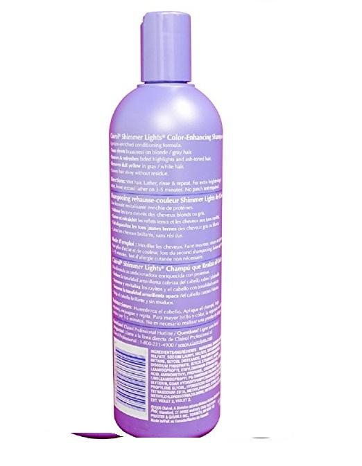 Clairol Shimmer Lights Shampoo Blonde & Silver 16 oz