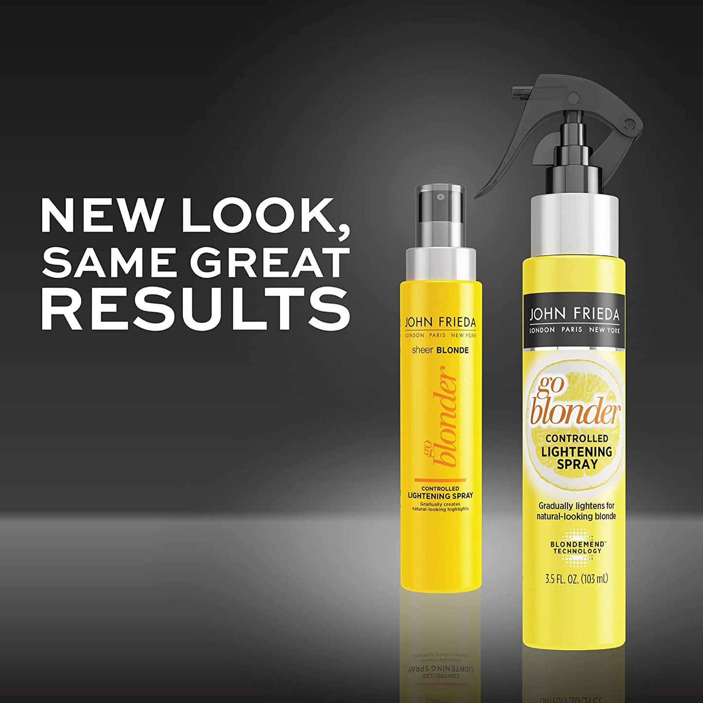 John Frieda Go Blonder Controlled Hair Lightening Spray with Citrus and Chamomile BlondMend Technology, 3.5 fl.oz / 103ml