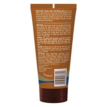 Banana Boat Self-Tanning Lotion, Light/Medium Summer Color for All Skin Tones - 6 Ounce