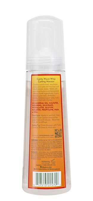 Cantu Shea Butter for Natural Hair Wave Whip Curling Mousse 8.4 fl.oz