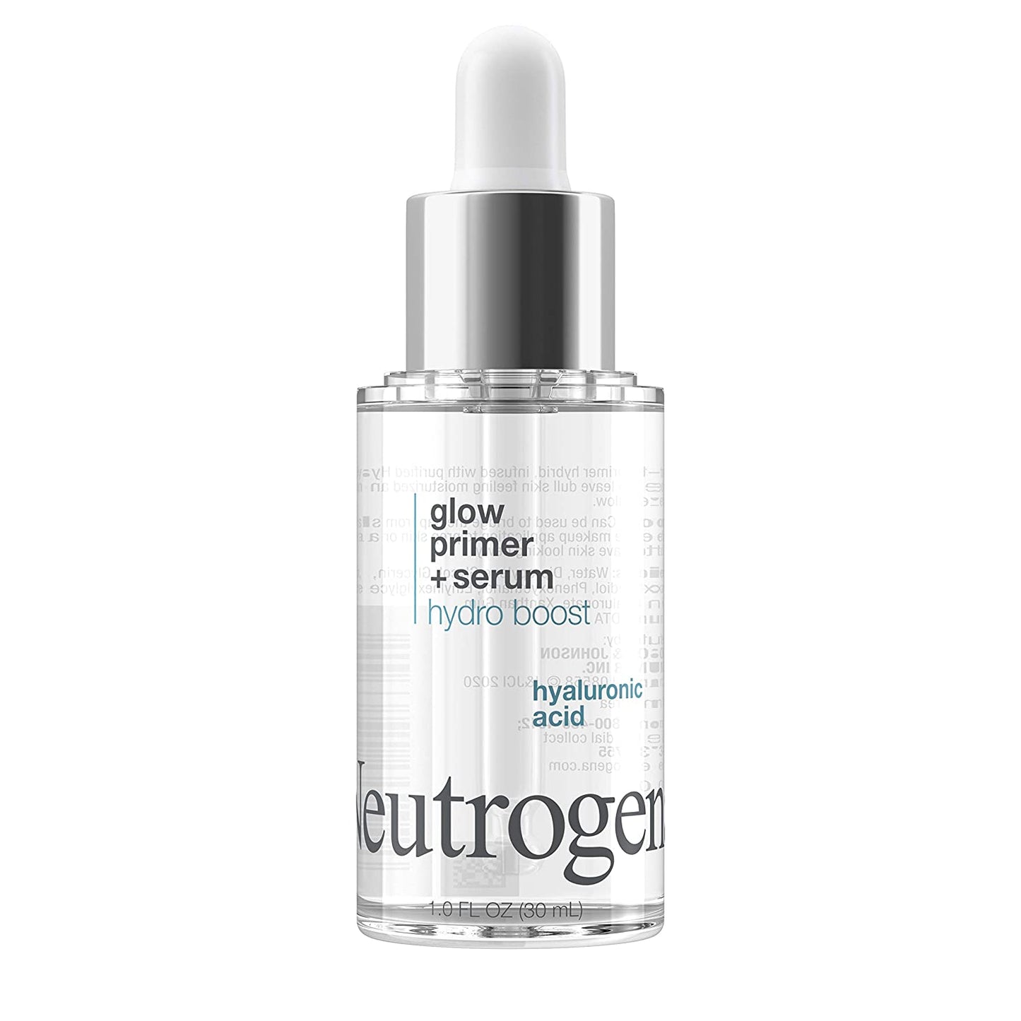 Neutrogena Glow Primer + Serum Hydro Boost Infused with Hyaluronic Acid, 1.0 fl.oz / 30ml
