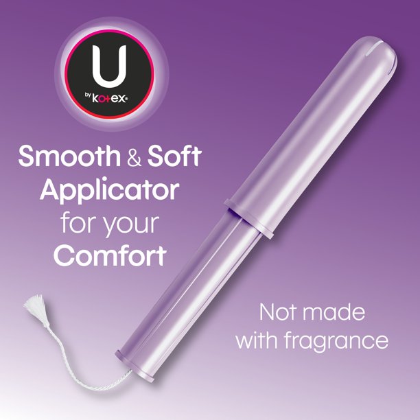 U by Kotex Security Unscented Tampons Plastic Applicator 16 Count