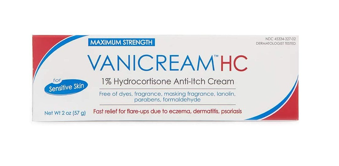 Vanicream HC 1% Hydrocortisone Anti-Itch Cream For Sensitive Skin 2 oz / 57 g
