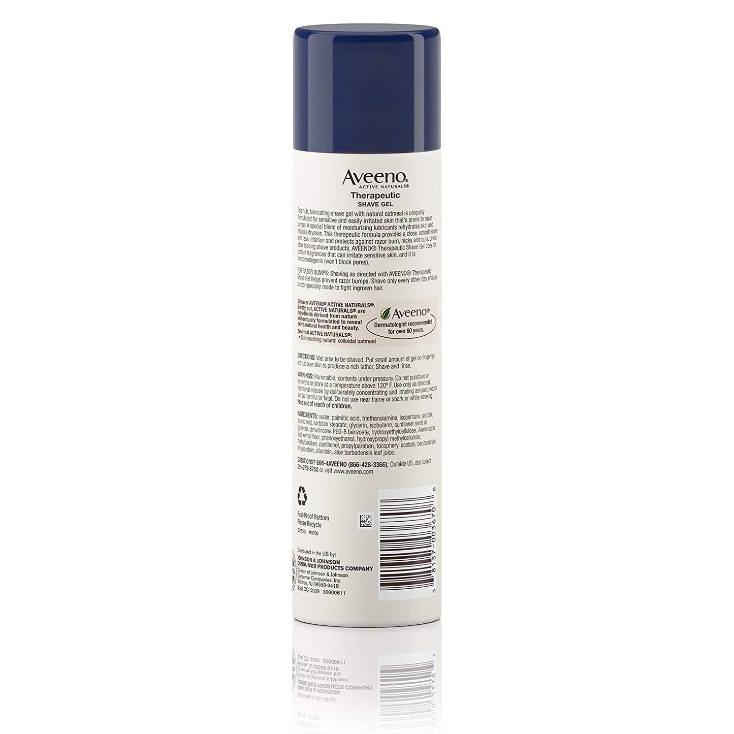 Aveeno Active Naturals Therapeutic Shave Gel 198g PACKAGING MAY VARY