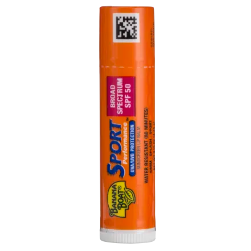 Banana Boat Sport Performance SPF 50 Sunscreen Lip Balm, 0.15 oz. / 4.25g NO BOX