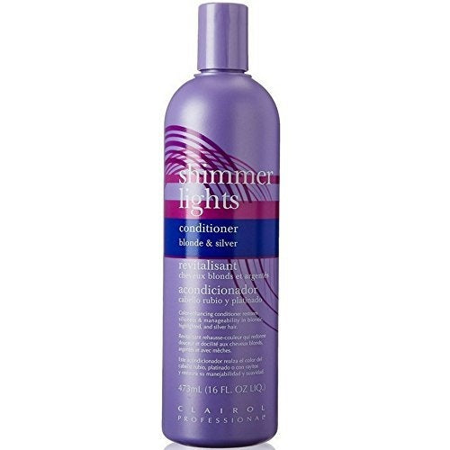 Clairol Shimmer Lights Conditioner Blonde & Silver, 16 oz. / 473 ml