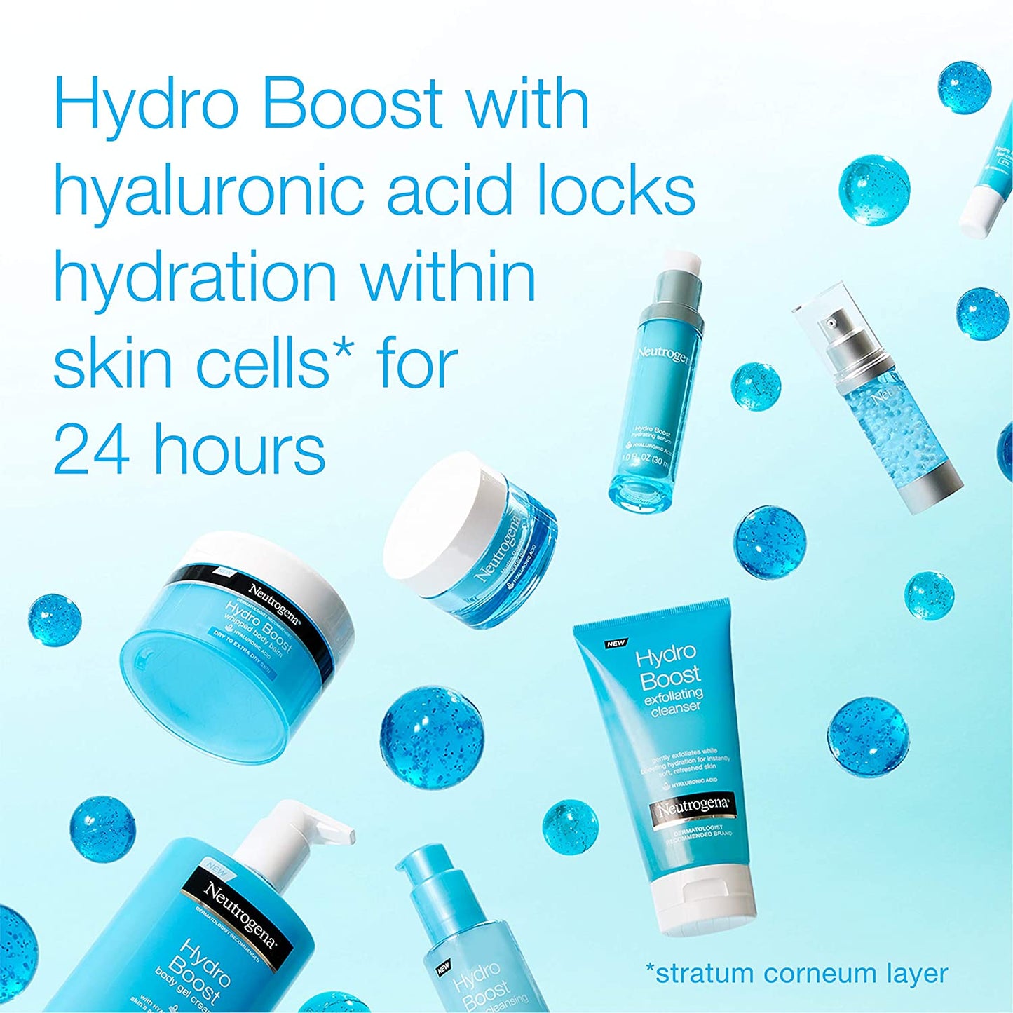 Neutrogena Hydro Boost Hyaluronic Acid Hydrating Gel-Cream Face Moisturizer, 1.7 oz. / 48g NO BOX