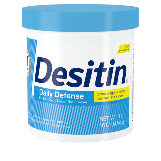 Desitin Daily Defense Baby Diaper Rash Cream with Zinc Oxide, 16 oz (454 g)
